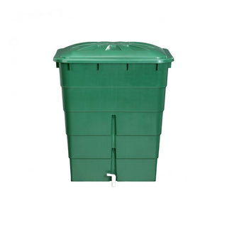 Cuve rectangulaire 300l vert couvercle + robinet
